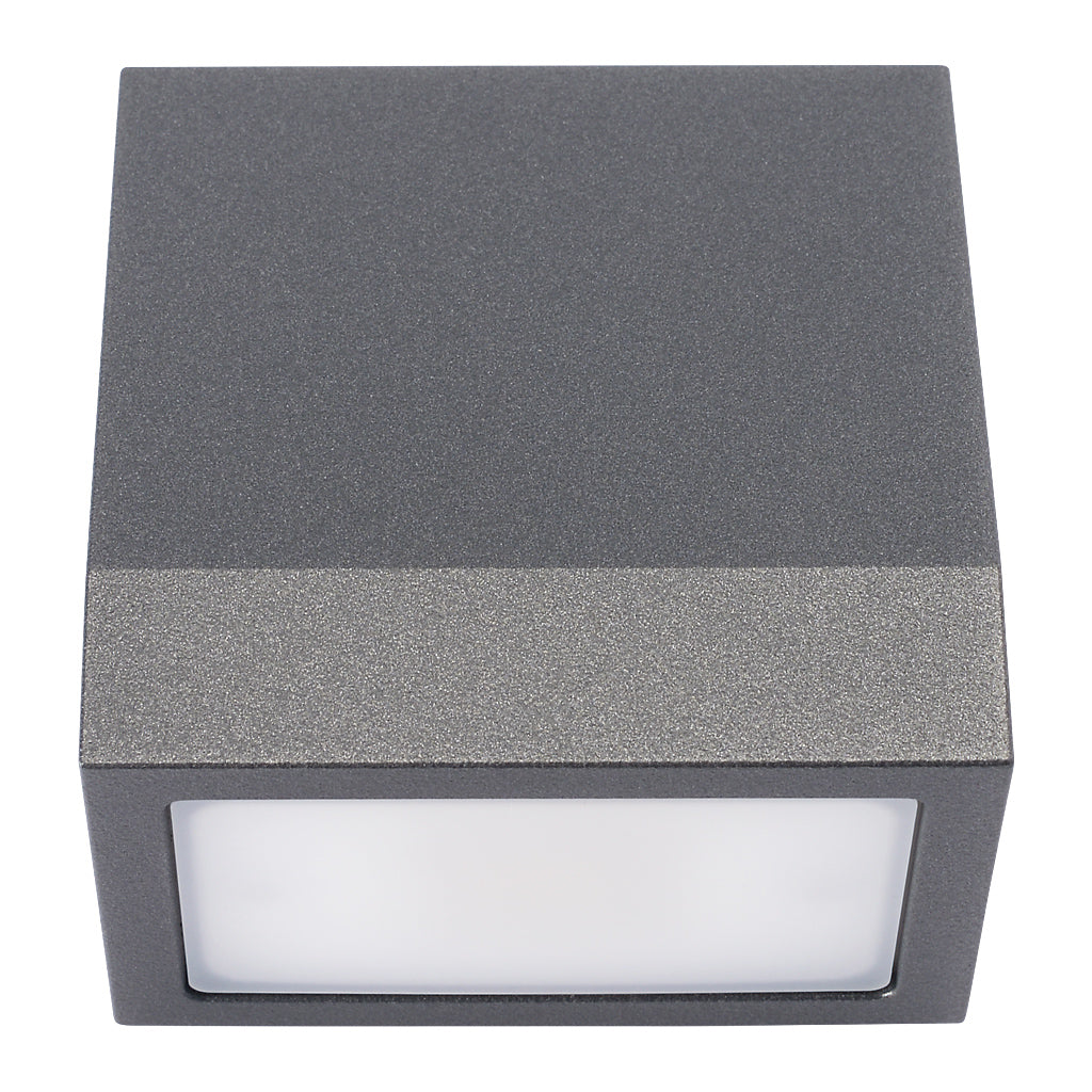 Locinox HEPTA75-DC Architectural Conical Wall Lighting 12-24V DC Anthracite Grey