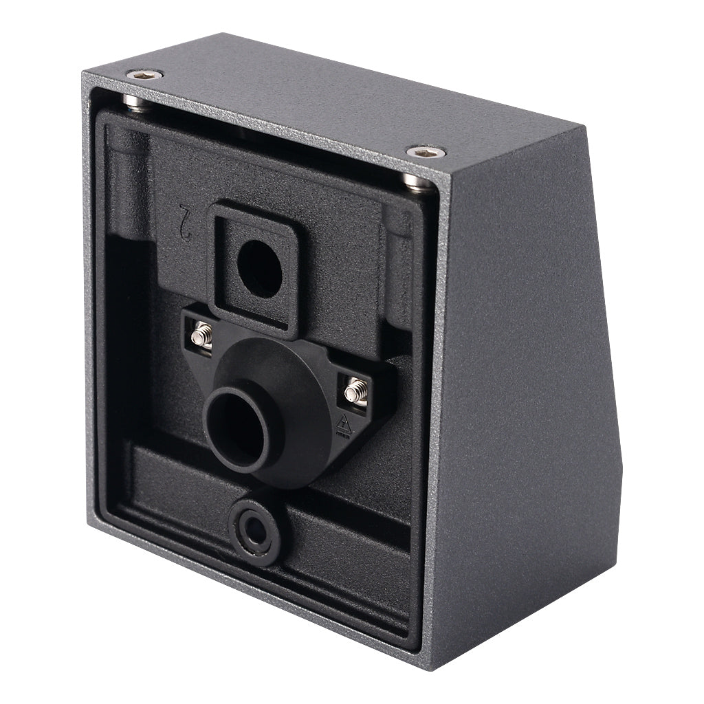 Locinox HEPTA75-DC Architectural Conical Wall Lighting 12-24V DC Anthracite Grey