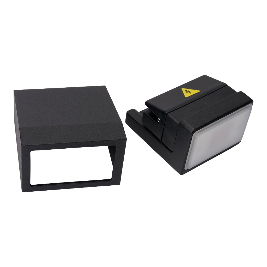 Locinox HEPTA75-DC Architectural Conical Wall Lighting 12-24V DC Black