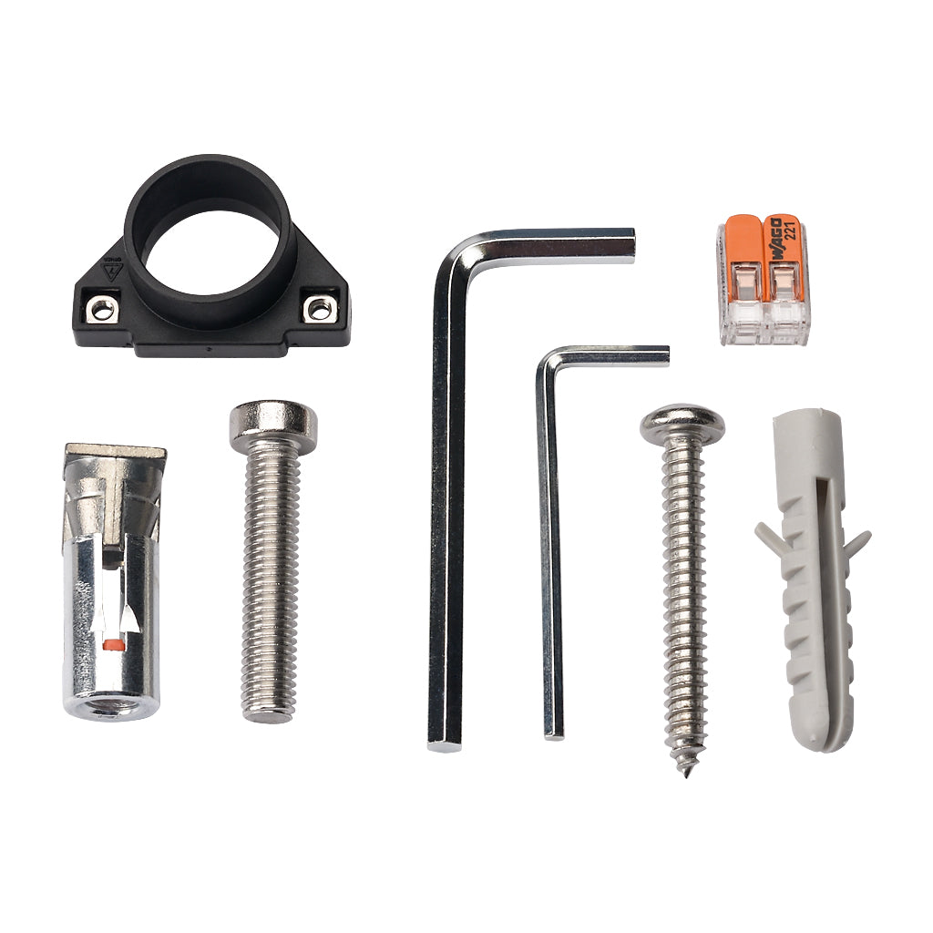 Locinox HEPTA75-DC Architectural Conical Wall Lighting 12-24V DC Black