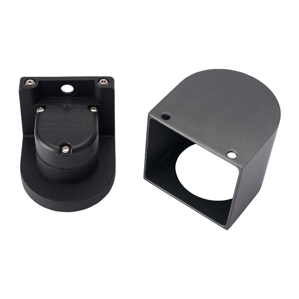 Locinox ARCO75-DC RAL Architectural Conical Wall Lighting 12-24V DC Anthracite Grey