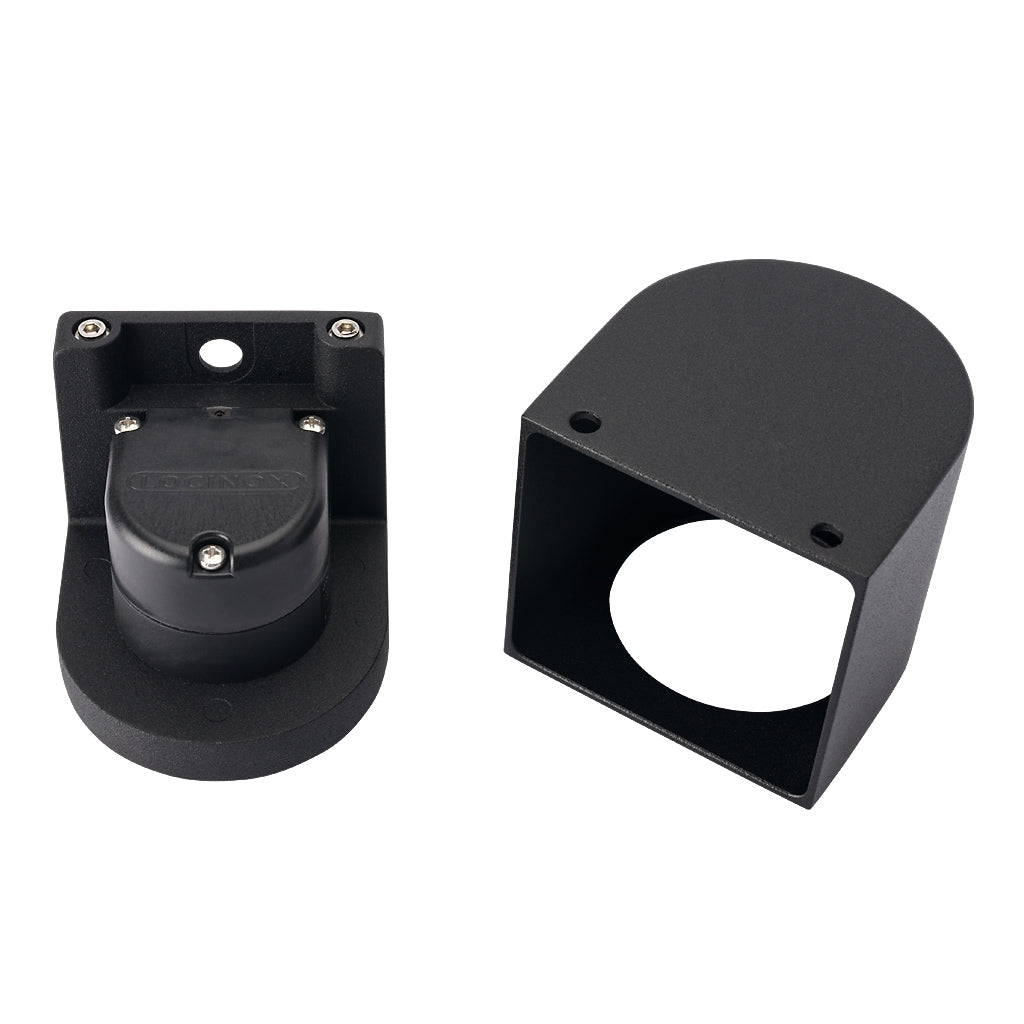 Locinox ARCO75-DC RAL Architectural Conical Wall Lighting 12-24V DC Black