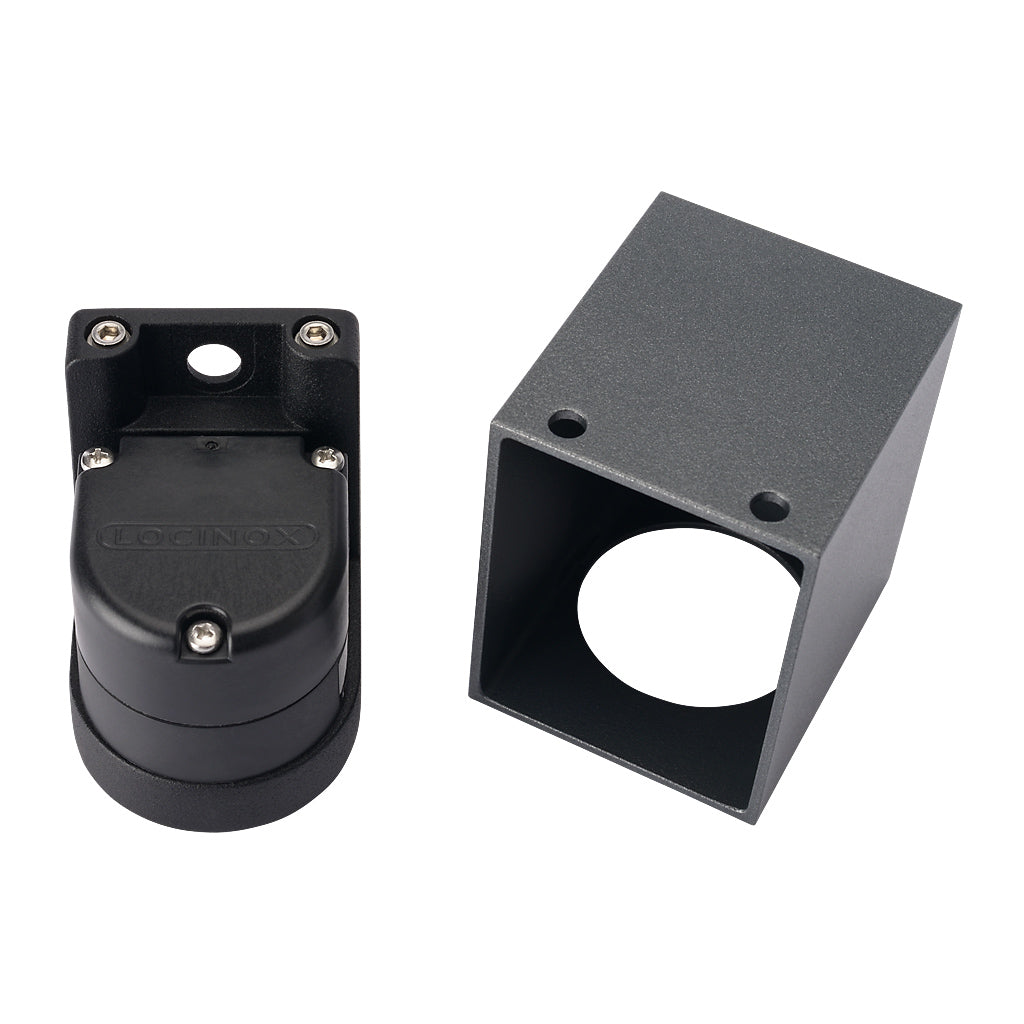 Locinox CUBE55-DC Architectural Conical Wall Lighting 12-24V DC Anthracite Grey