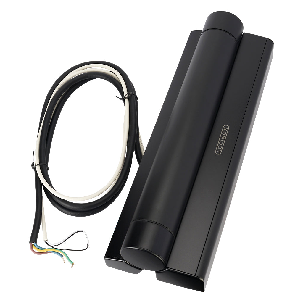 Locinox Magnus Motorised Hinge & Closer For Pedestrian Gates Black