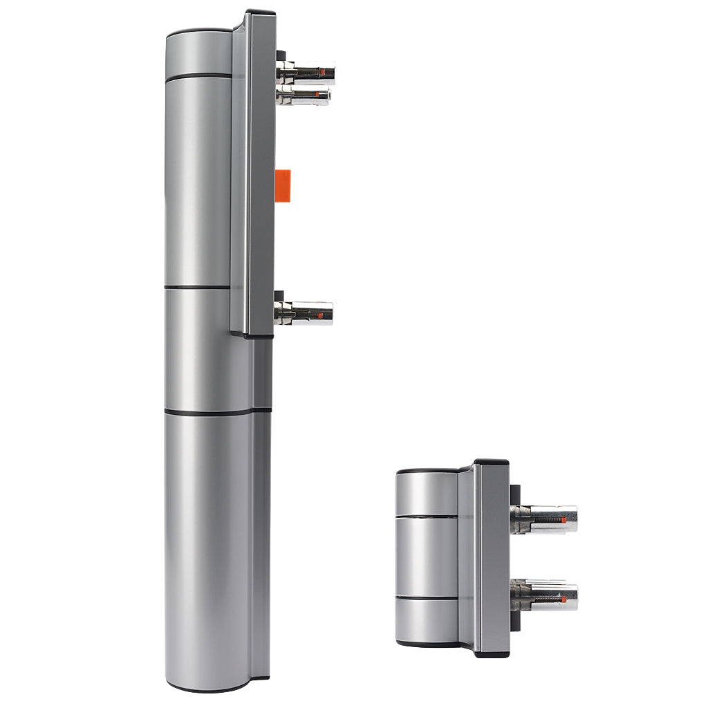 Locinox MAMMOTH 180-2 Second Generation Hydraulic 180° Gate Closer Hinge Silver