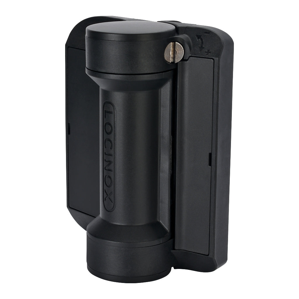 Locinox SERVAL 180° Spring Hinge Mounted With Self-Drilling Screws Black