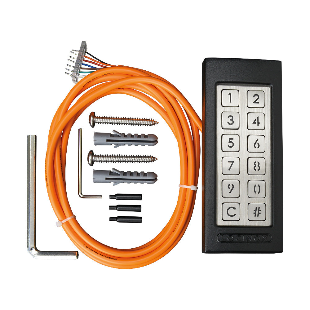 Locinox SLIMSTONE-X Weather Resistant Key Pad With External Relays Black