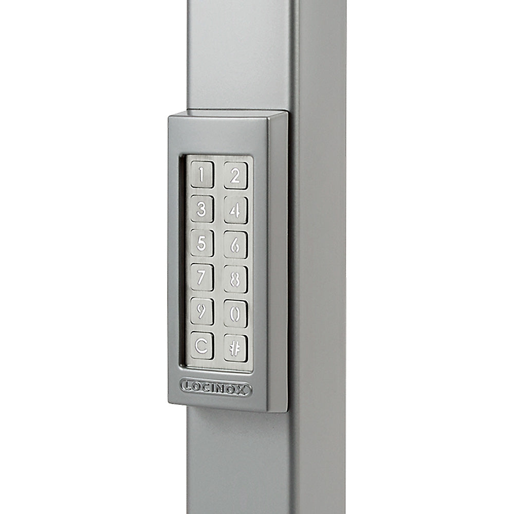 Locinox SLIMSTONE-X Weather Resistant Key Pad With External Relays Silver
