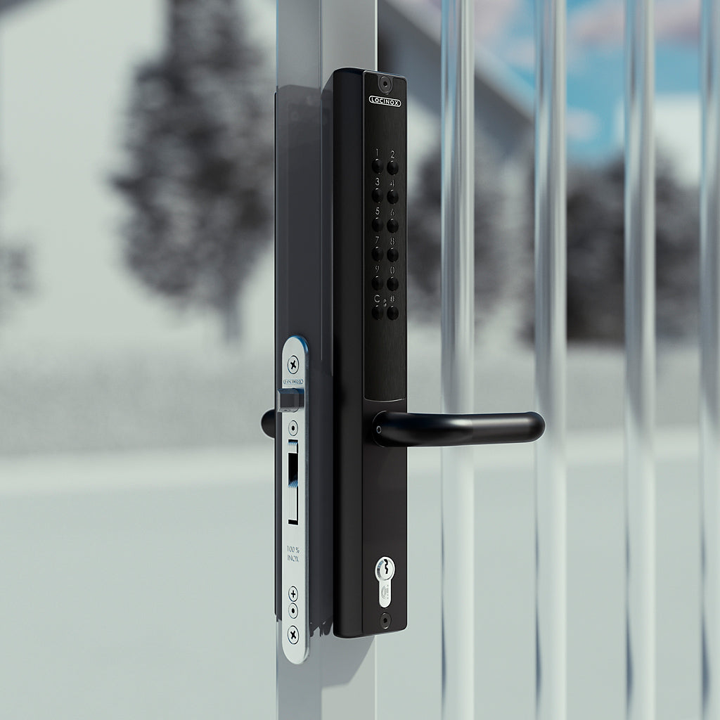 Locinox Vera-50 Battery Powered Code Lock For 50mm Profile Double Sided Black