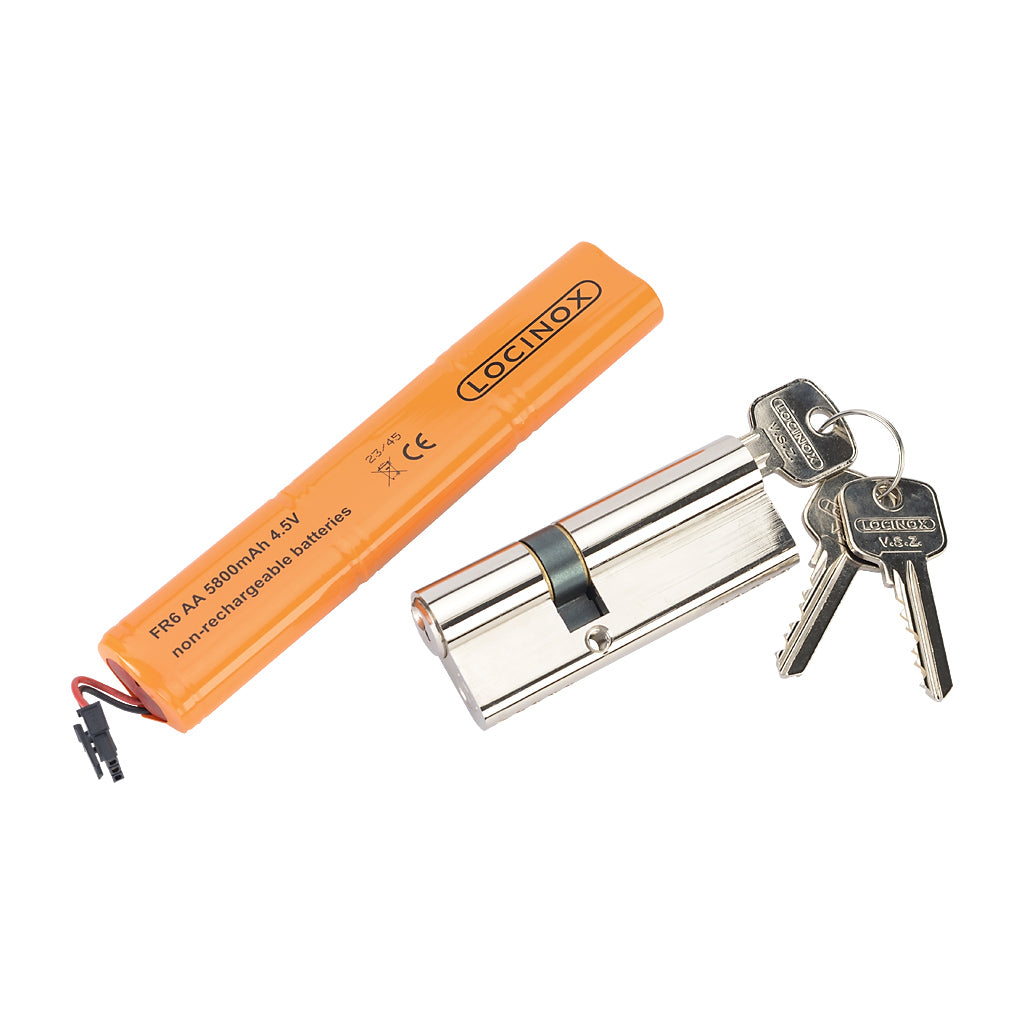 Locinox Vera-50 Battery Powered Code Lock For 50mm Profile Double Sided Black