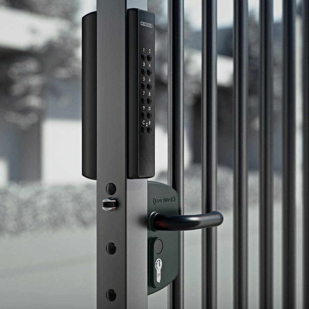 Locinox LNKQ Surface Mounted Lock With Single Sided Battery Powered Keypad To Suit 40-60mm Box Section 7016