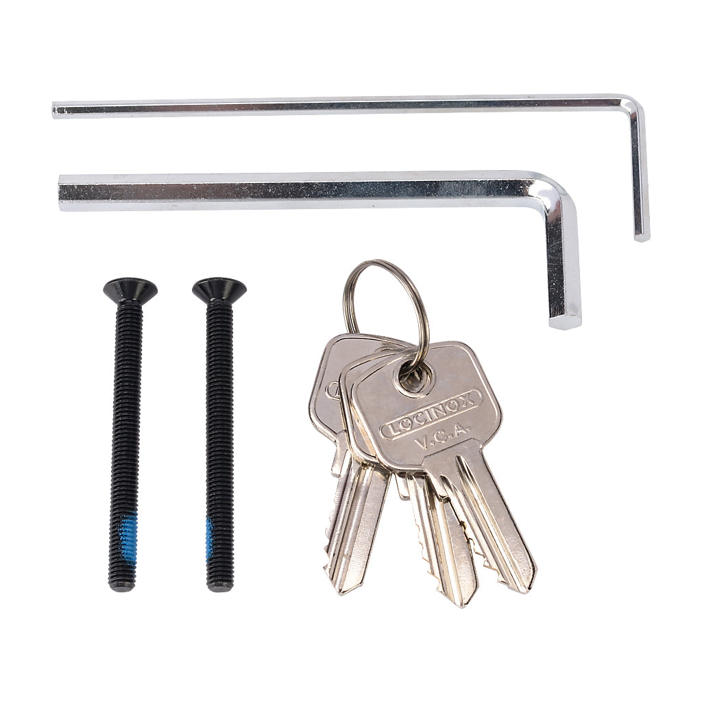 Locinox LNKQ40 Surface Mounted Lock With Double Sided Battery Powered Keypad To Suit 40-60mm Box Section 9005