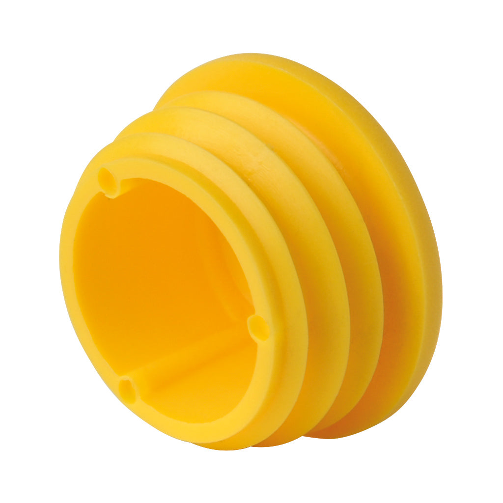 Plastic Cap To Suit 42.4mm Outside Diameter Tube Yellow