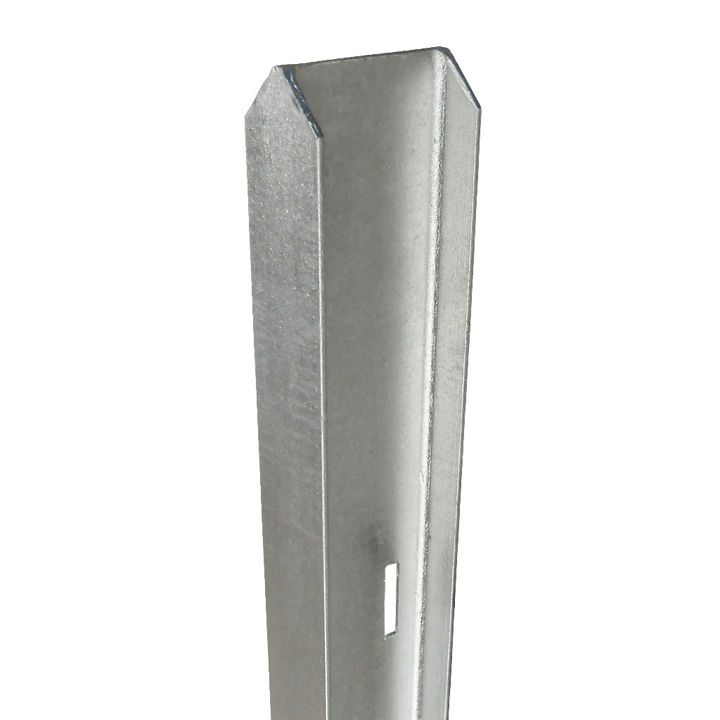 Steel Palisade Fencing Post 100x55mm Galvanised For 2.4m High Pales