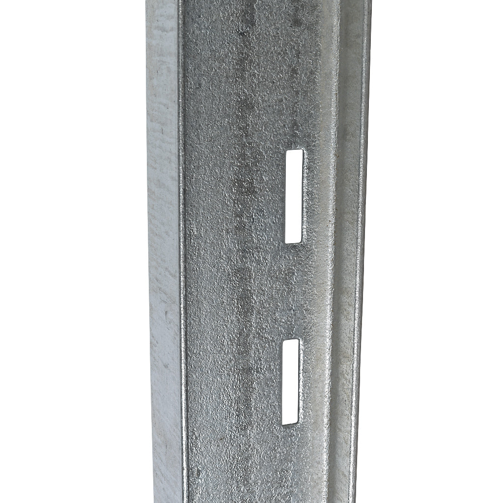 Steel Palisade Fencing Post 100x55mm Galvanised For 2.4m High Pales