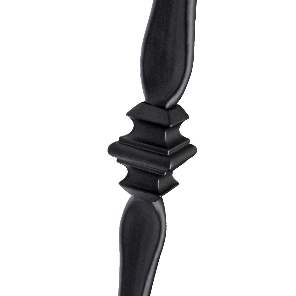 PK90 Stair Spindle Double Knuckle Black