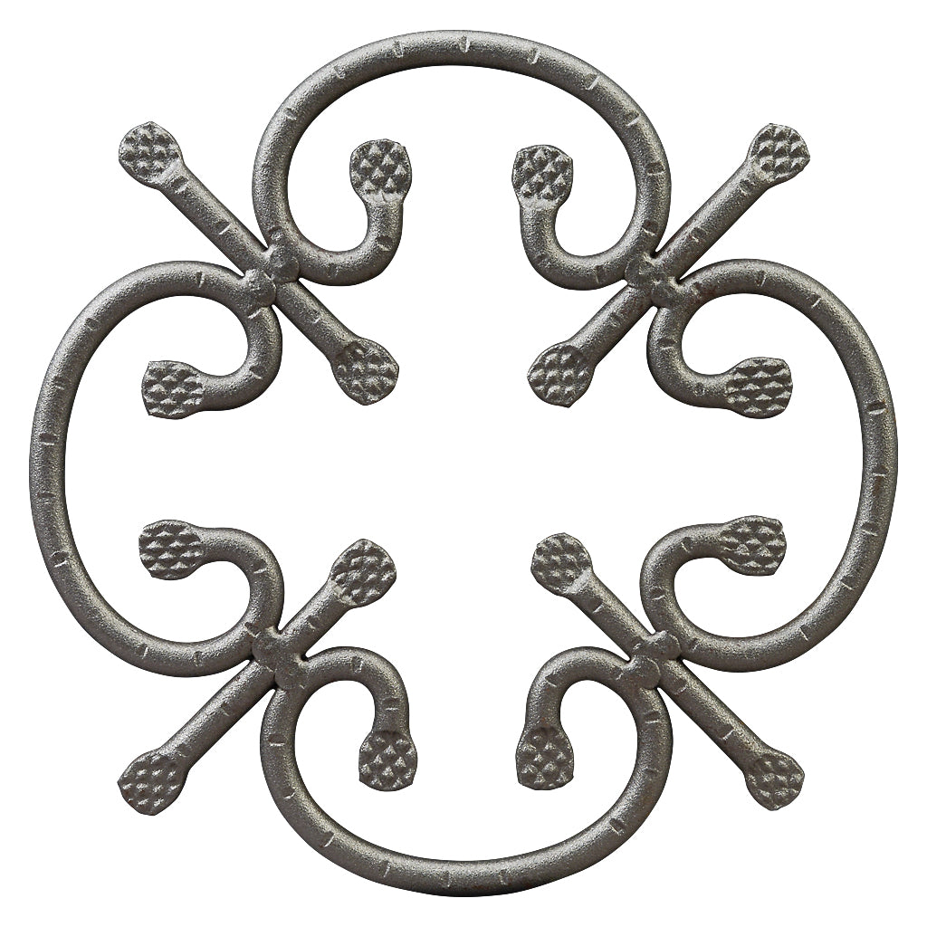 RZ10 Rosette 250mm Diameter 10mm Round Bar
