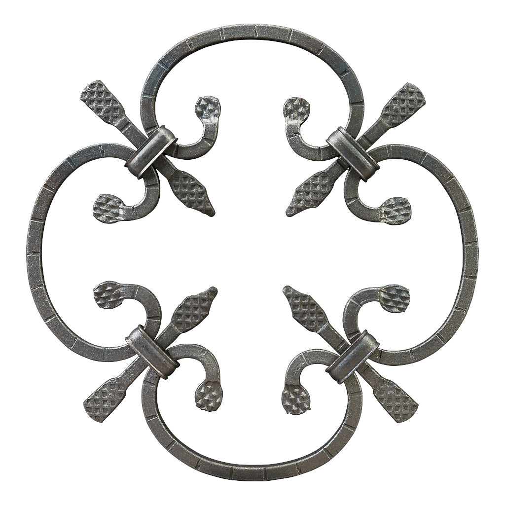 RZ2 Rosette 250mm Diameter 8mm Square Bar