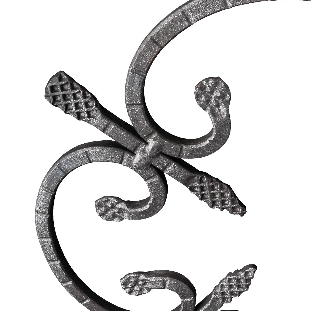 RZ2 Rosette 250mm Diameter 8mm Square Bar