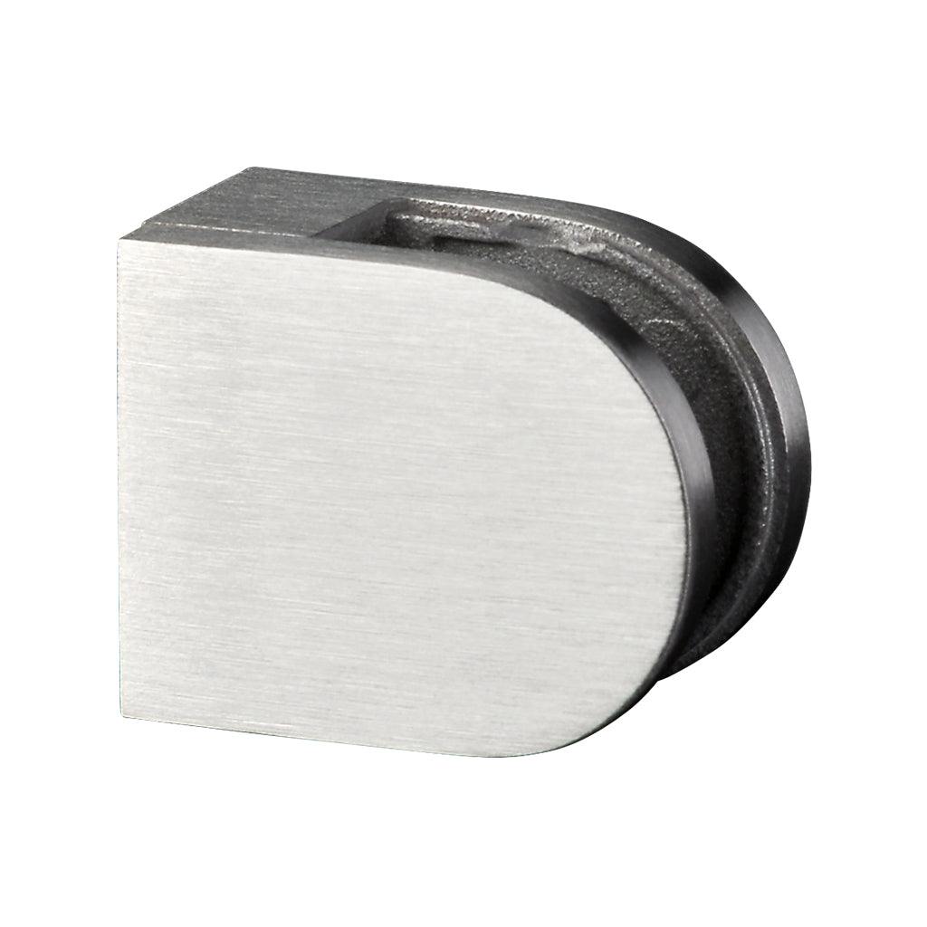 304 Stainless Steel Mini D Glass Clamp To Suit Flat 4mm & 6mm Glass