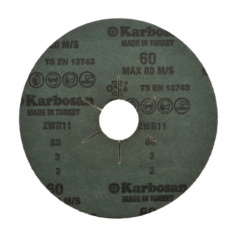 Fibre Discs Zirconium 115 x 22mm 60 Grit