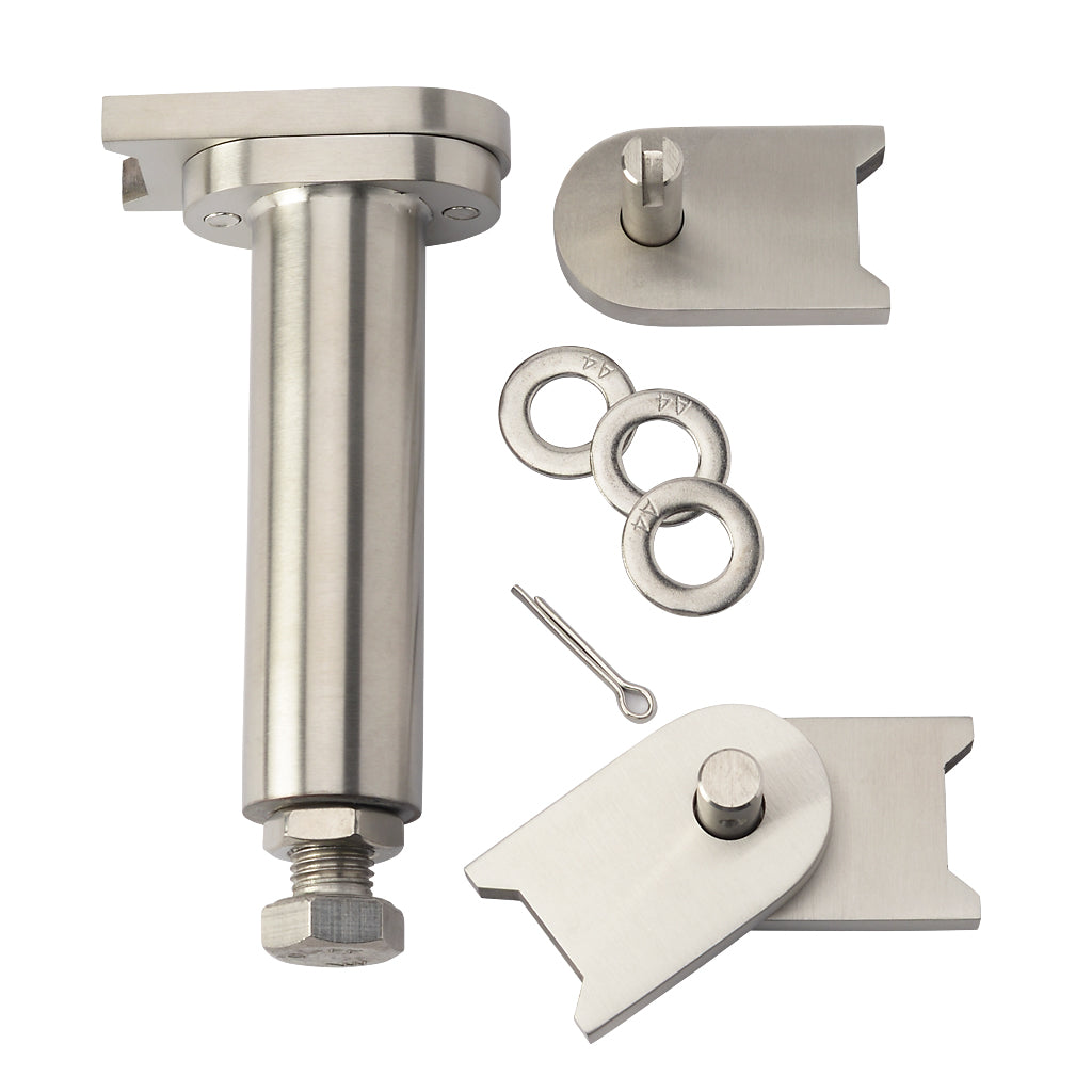 316 Stainless Steel Self Closing Sprung Gate Hinge Set For Tube