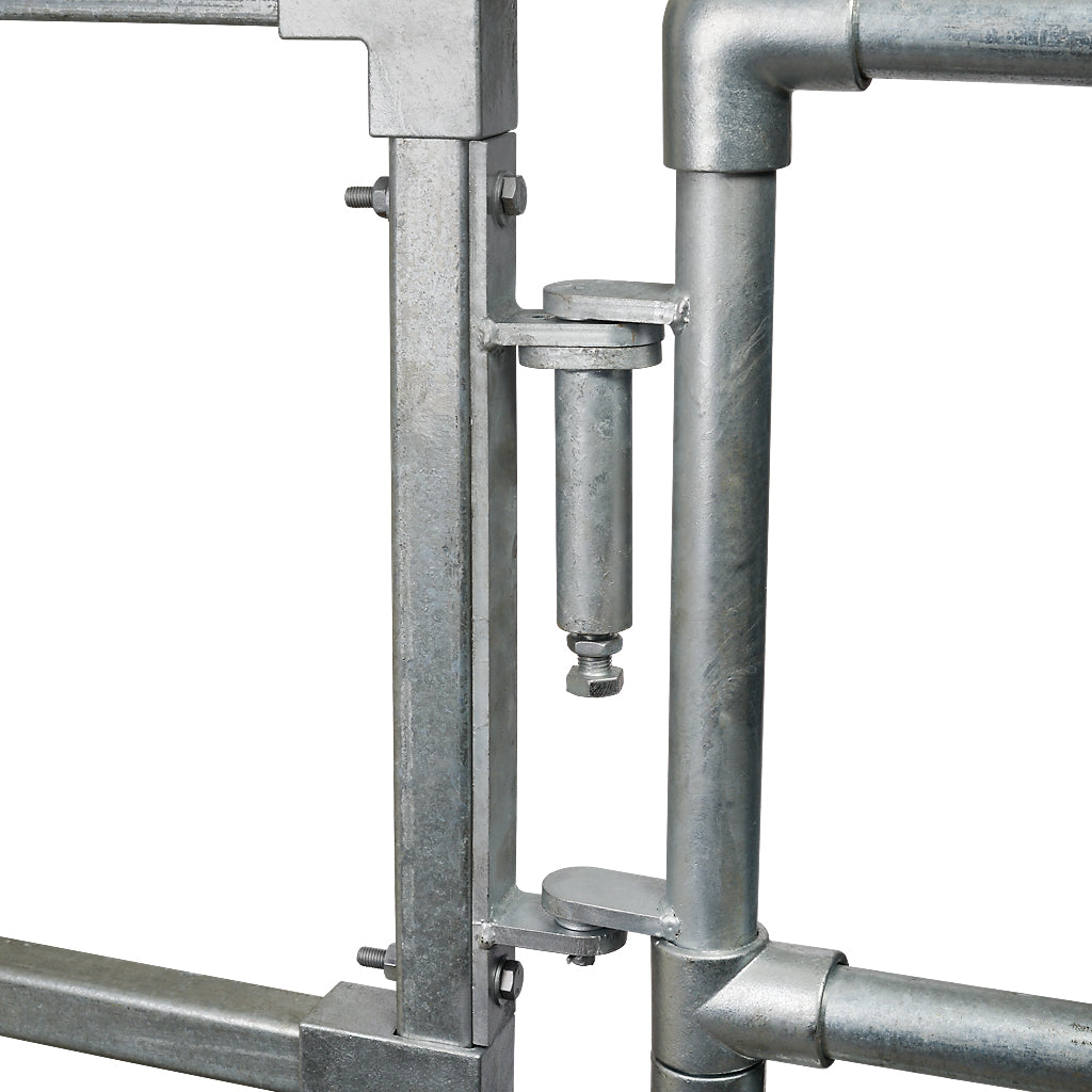 Pre Welded Sprung Gate Hinge Retro Fit Flat Post / 48.3mm Gate
