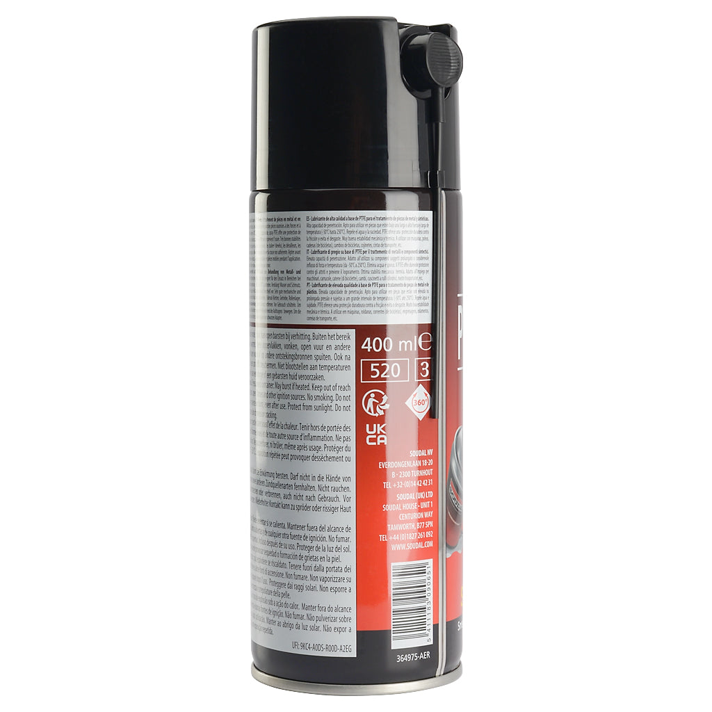 Soudal PTFE Lubricant Spray 400ml