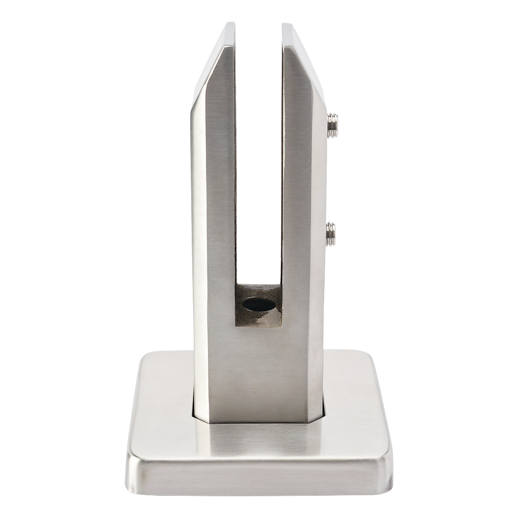 316 Stainless Steel Glass Spigot Square Base To Suit 8-15mm Glass
