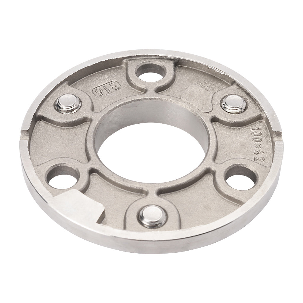 316 Adjustable Base Flange To Weld To Suit 48.3mm Outside Diameter Tube