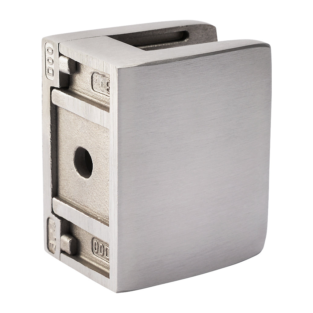 316 Stainless Steel Large Square Glass Clamp For Flat To Suit 17.52 - 21.52mm