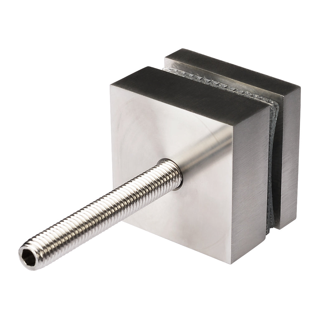 316 50mm Square Glass Holder To Suit Flat For 8-16mm Glass