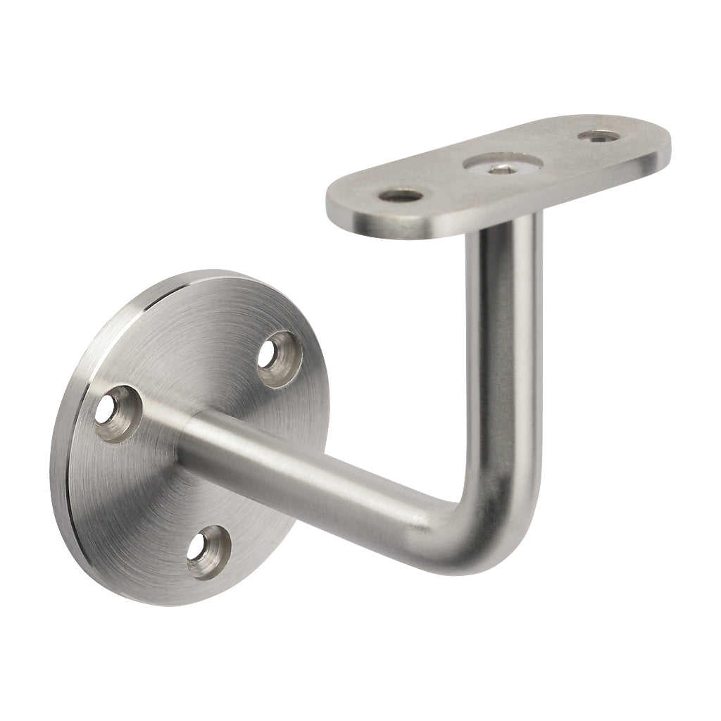 316 Stainless Steel Handrail Bracket 78mm Projection To Suit Flat