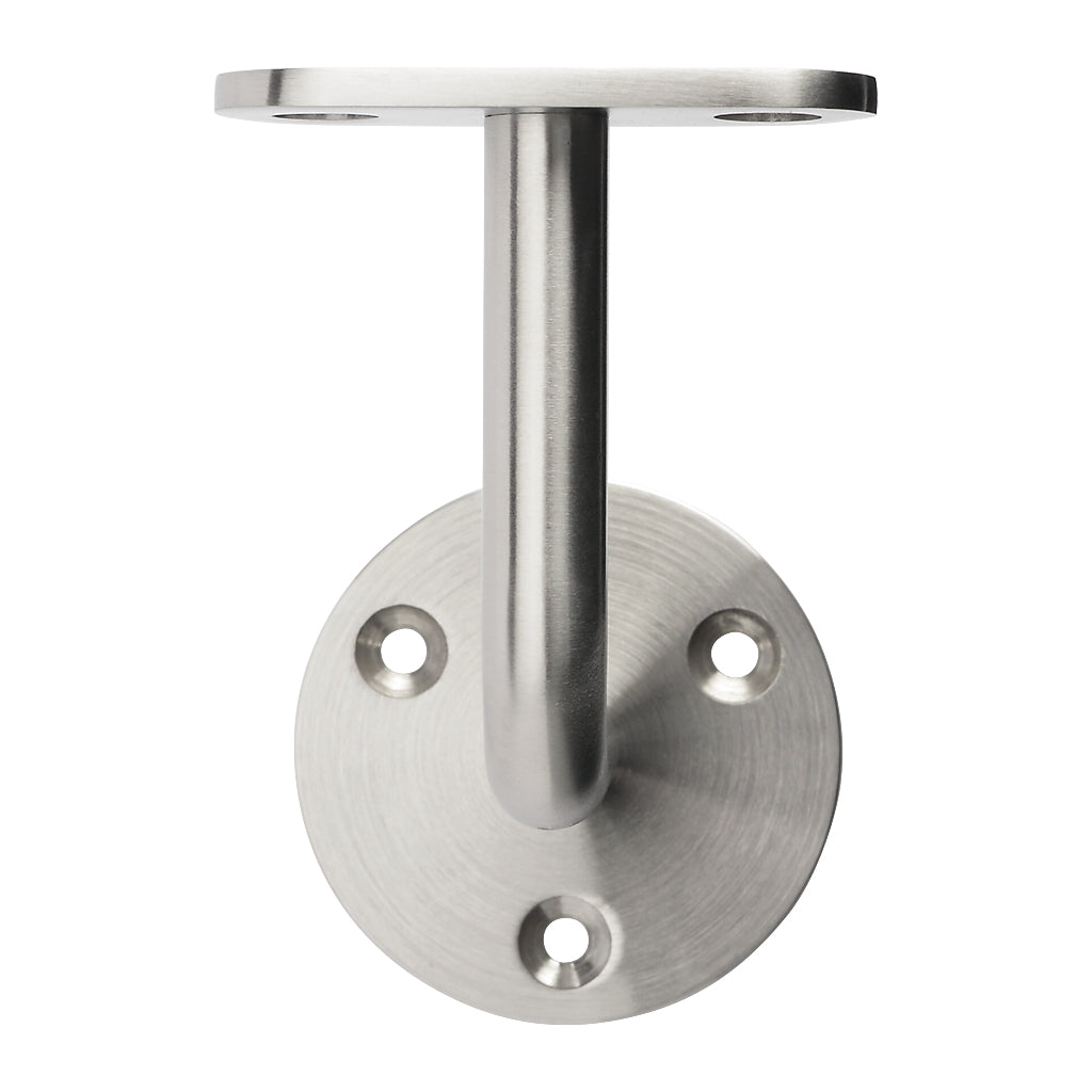 316 Stainless Steel Handrail Bracket 78mm Projection To Suit Flat