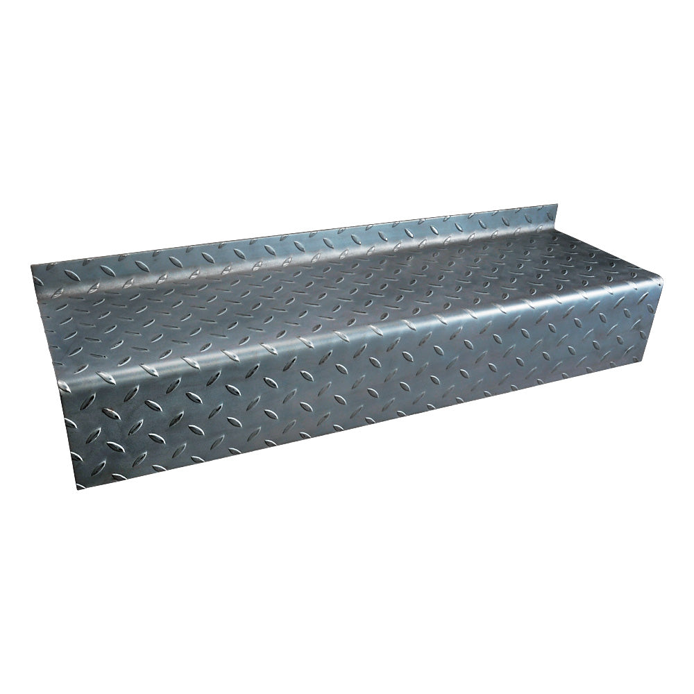 DDA Durbar Steel Stair Tread 900 x 265 x 4.5mm 50mm Turn Up 145mm Down