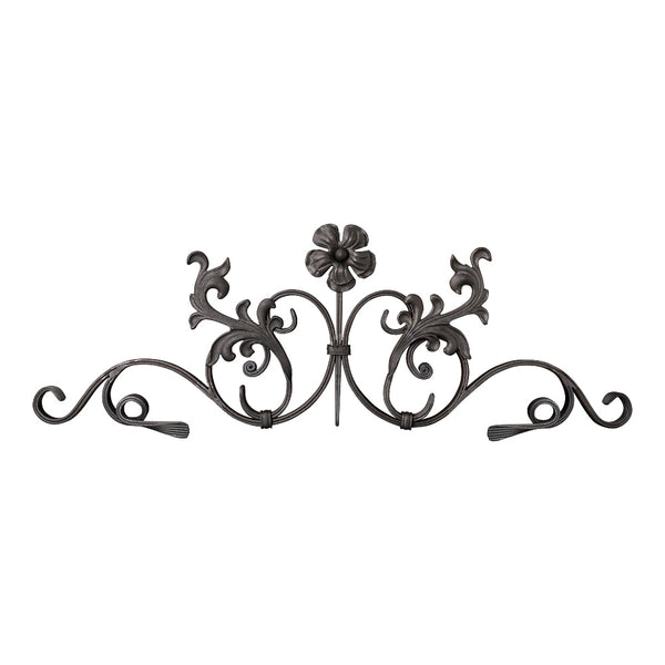 FF12 Forged Flower Gate Top Scroll Panel 900 x 300mm