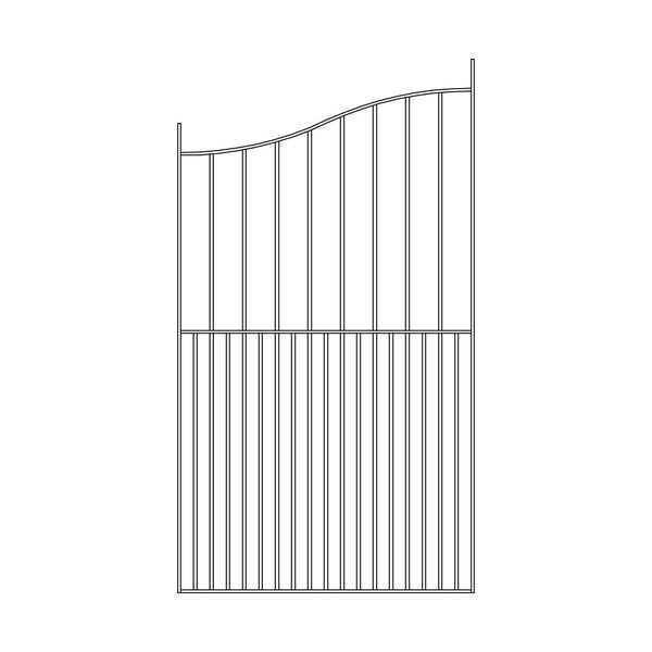 Pre Fabricated Metal Gate 25x10mm 1030mm Wide 1830mm High With 12mm Dia Infills