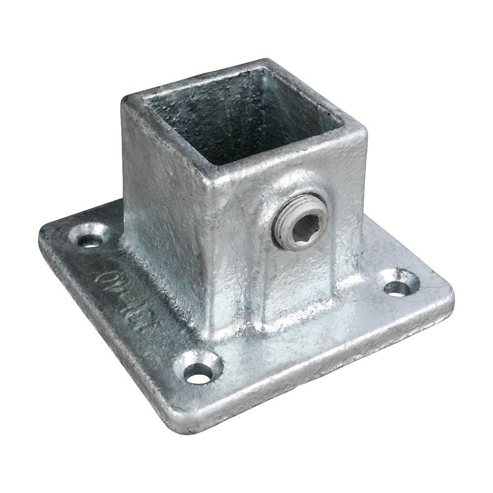 Footplate Base Square Key Clamp For 25mm Box Section