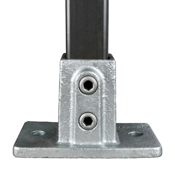 Rectangular Base Square Key Clamp For 25mm Box Section