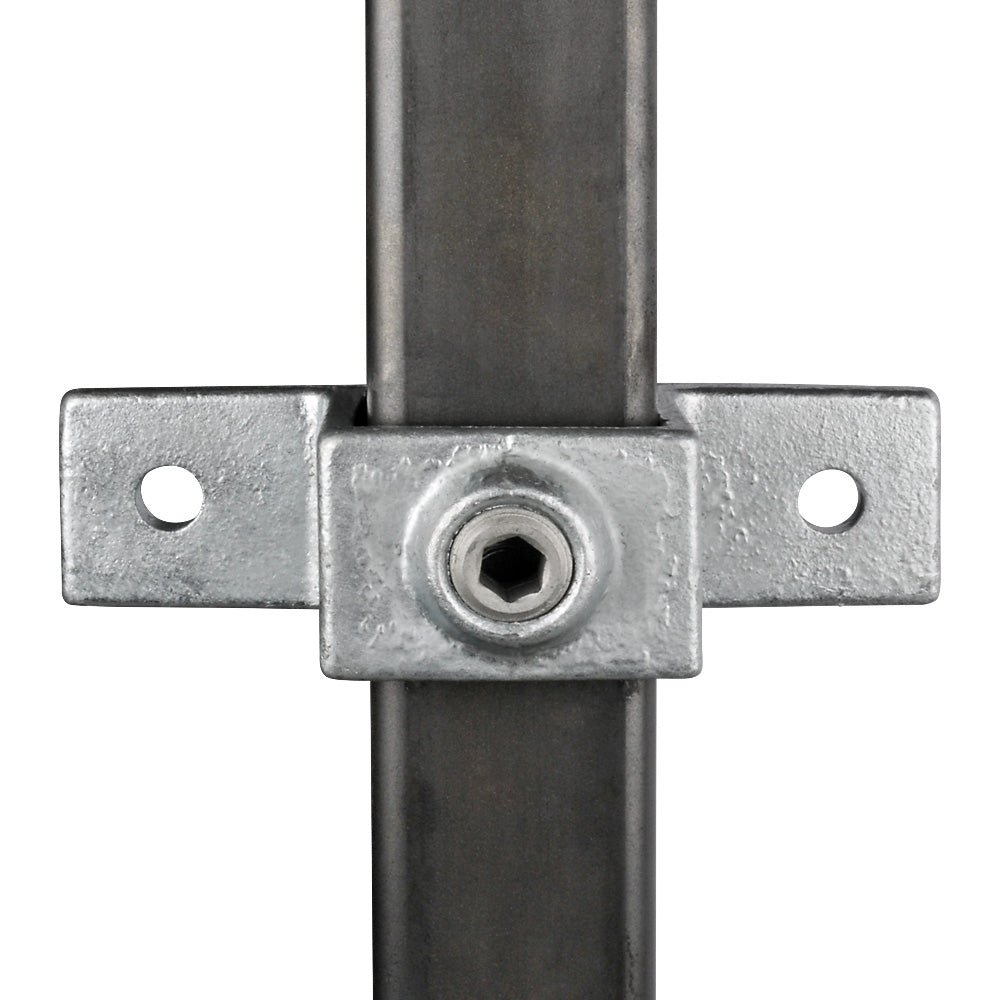 Double Lugged Bracket Square Key Clamp For 40mm Box Section
