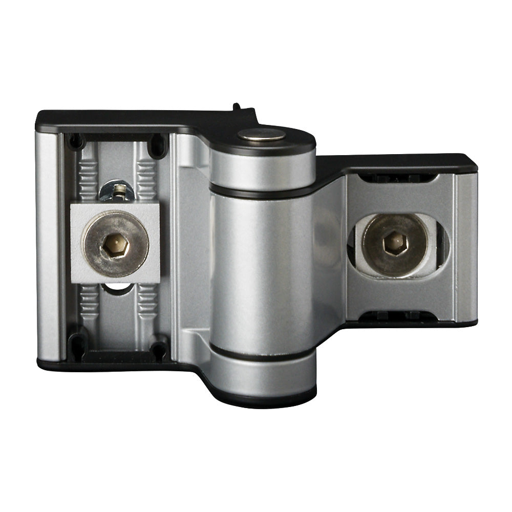 Locinox Puma Compact 2 Way Adjustment 180Deg Surface Mounted Hinge Silver