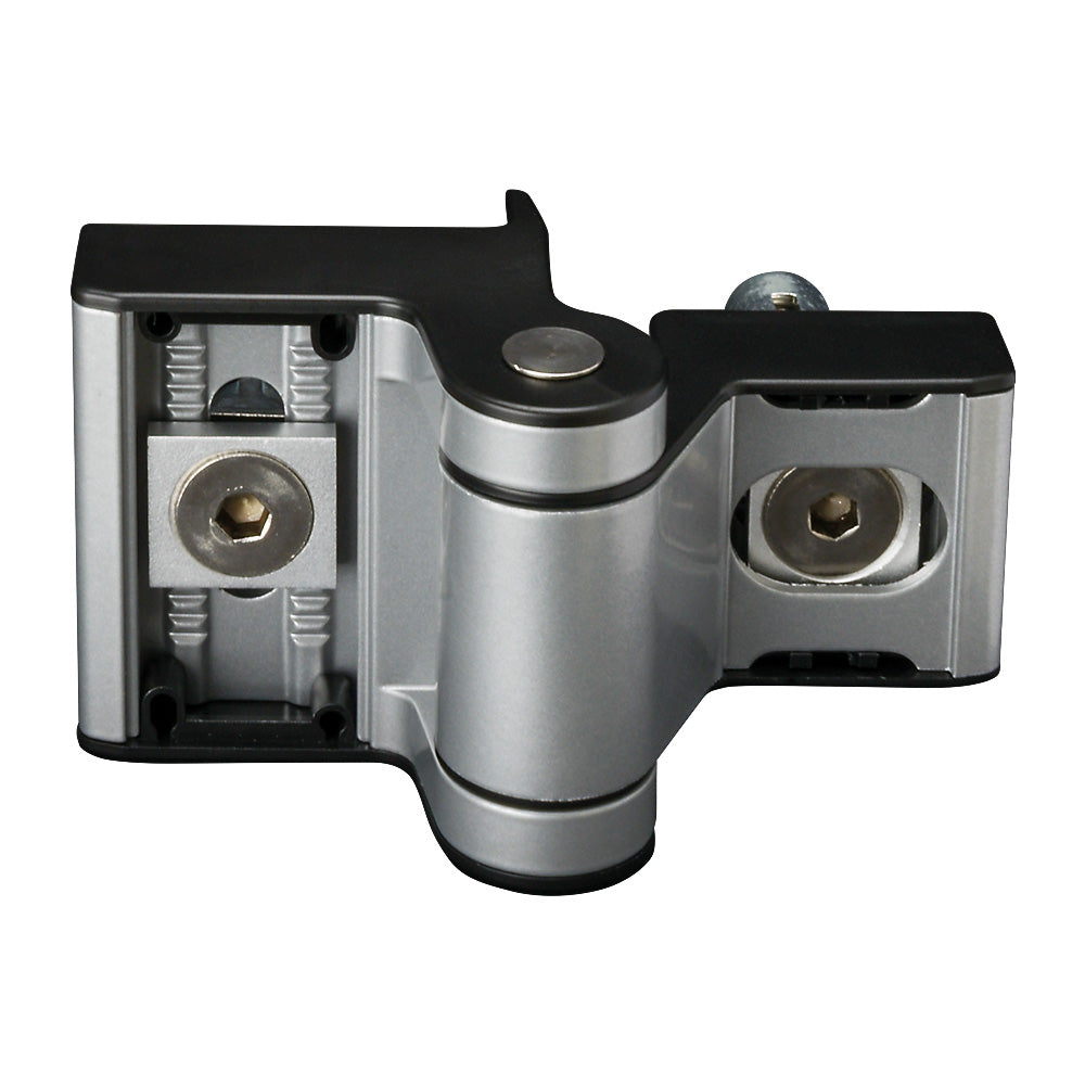 Locinox Puma Compact 2 Way Adjustment 180Deg Surface Mounted Hinge Silver