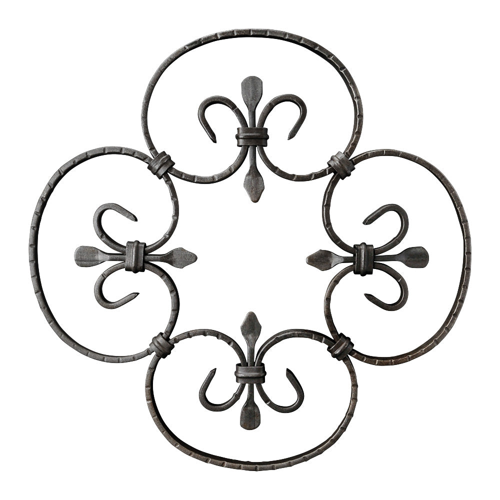 RZ4 Rosette 380mm Diameter 10 x 5mm Flat Bar