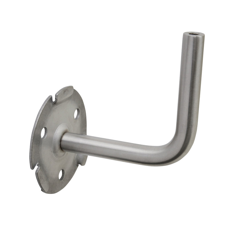 316 Stainless Steel Handrail Bracket 85mm Projection With Push Fit Cover Plate