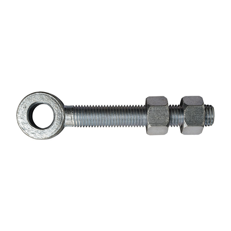 Adjustable Zinc Plated Eye Bolt To Suit 25mm Pin 150mm (6")