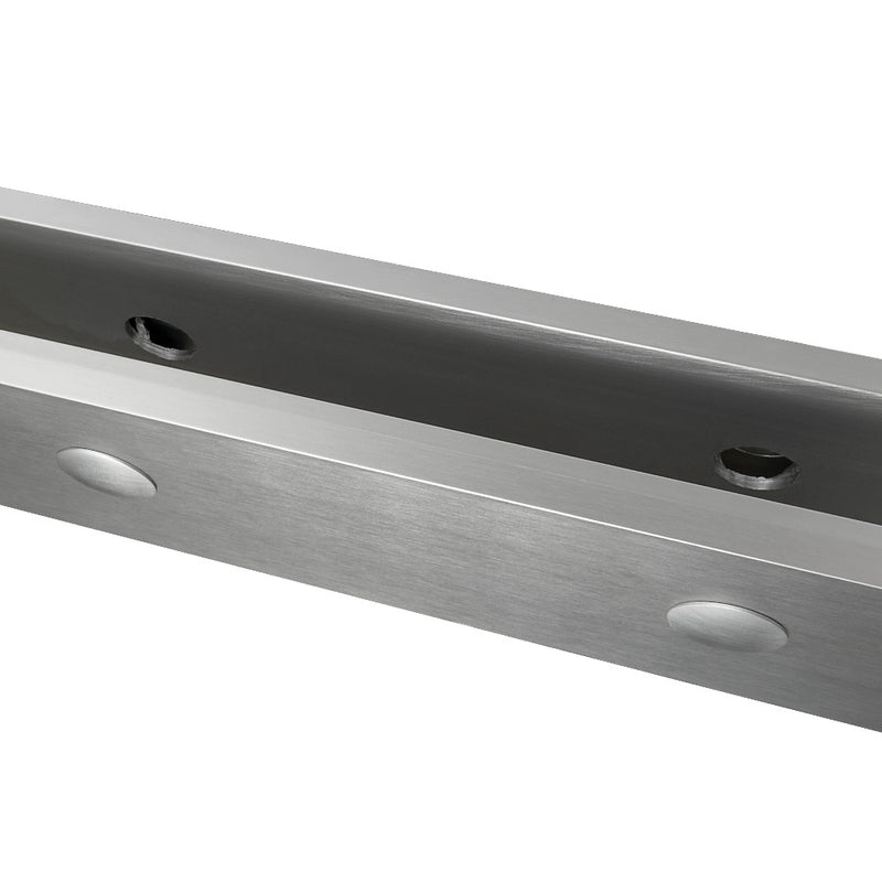 Adjustable Aluminium Channel Side Fix To Suit Glass 12mm To 21.52mm 3000mm Long