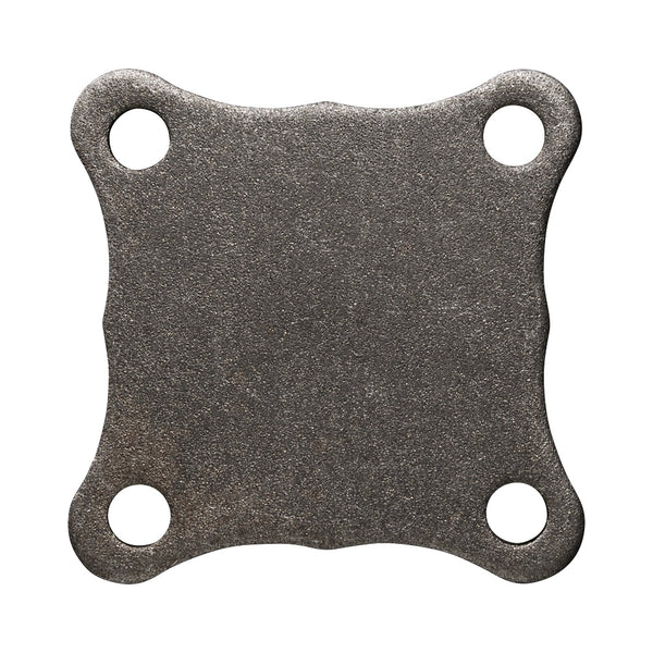 BP21H Shaped Back Plate 100 x 100 x 6mm Thick With Holes