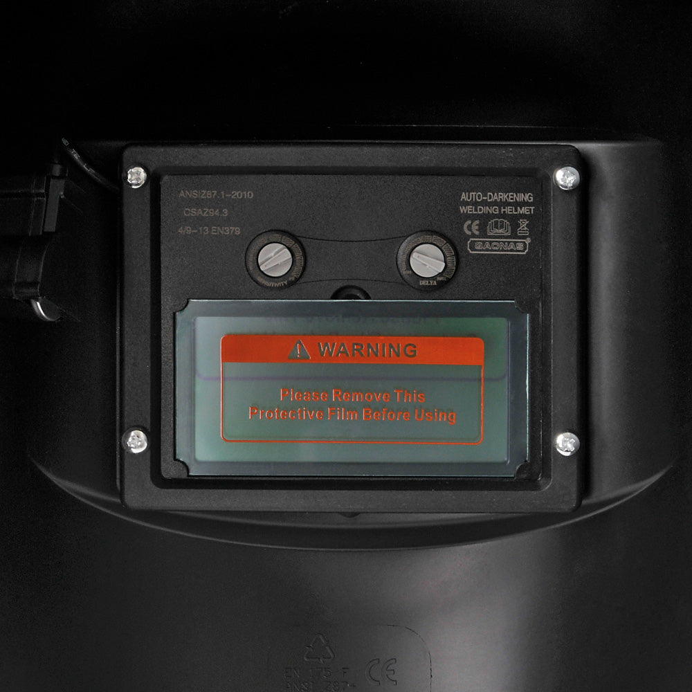Auto Darkening Solar Powered Welding Helmet Hell Fire