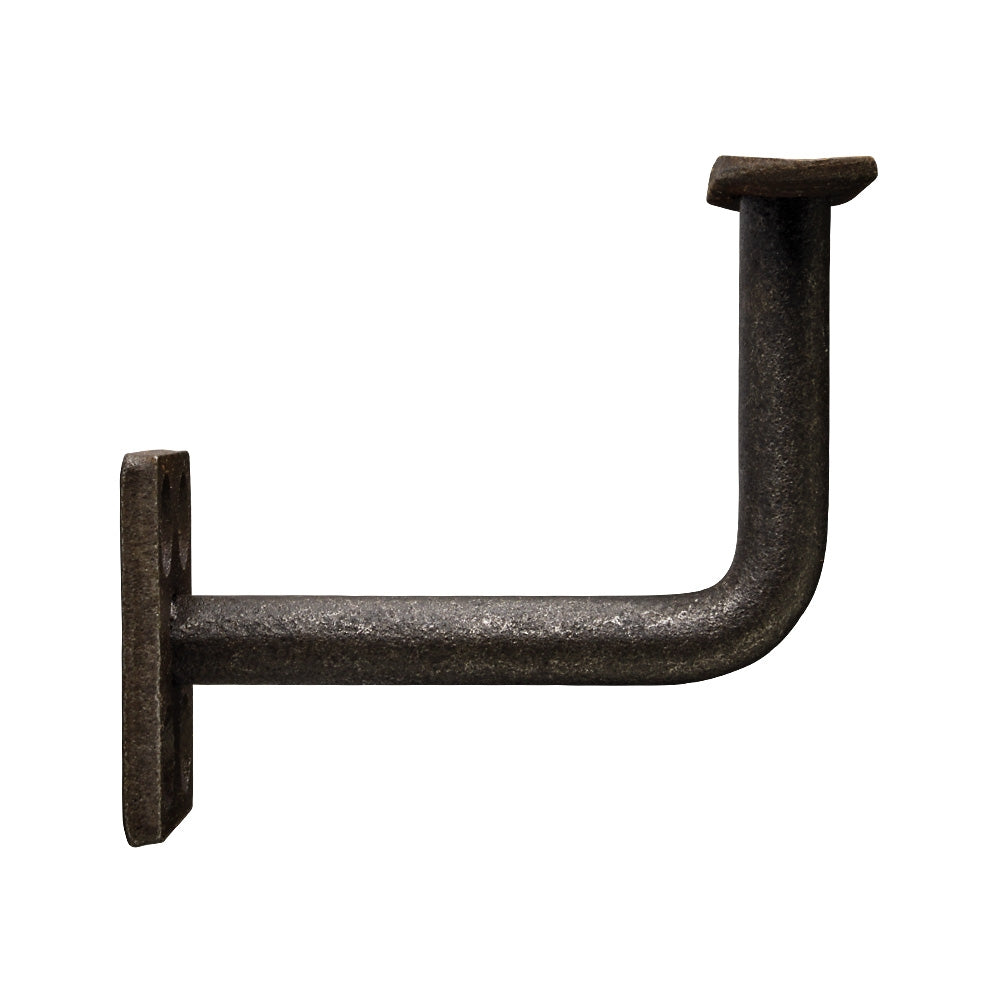 Mild Steel Handrail Bracket 85mm Projection Rectangular Back Plate