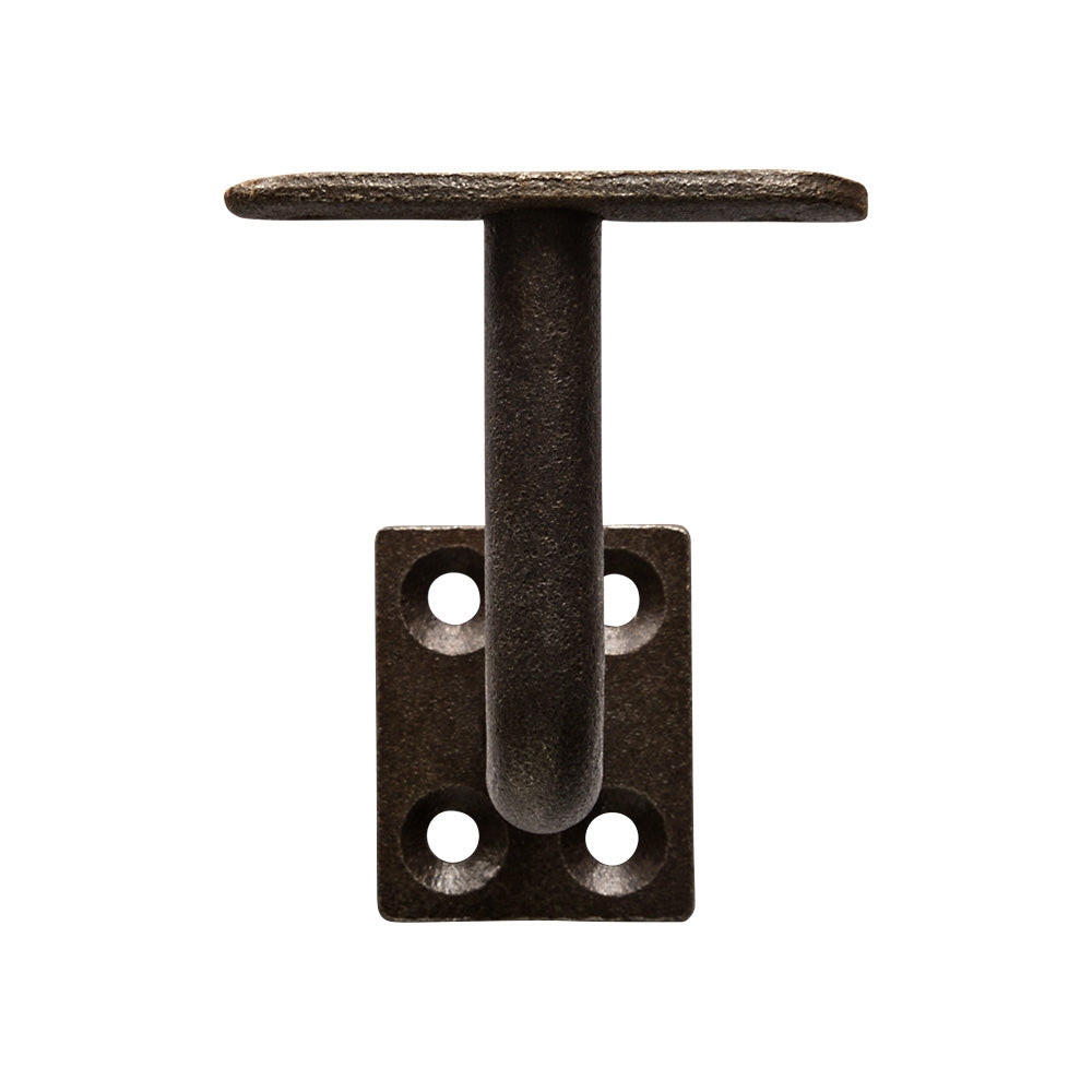 Mild Steel Handrail Bracket 85mm Projection Rectangular Back Plate